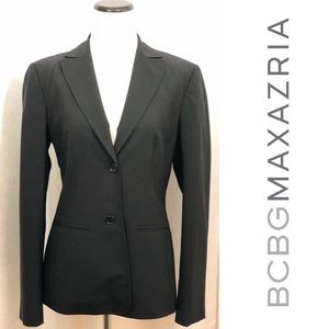 BCBG Fitted Black Blazer